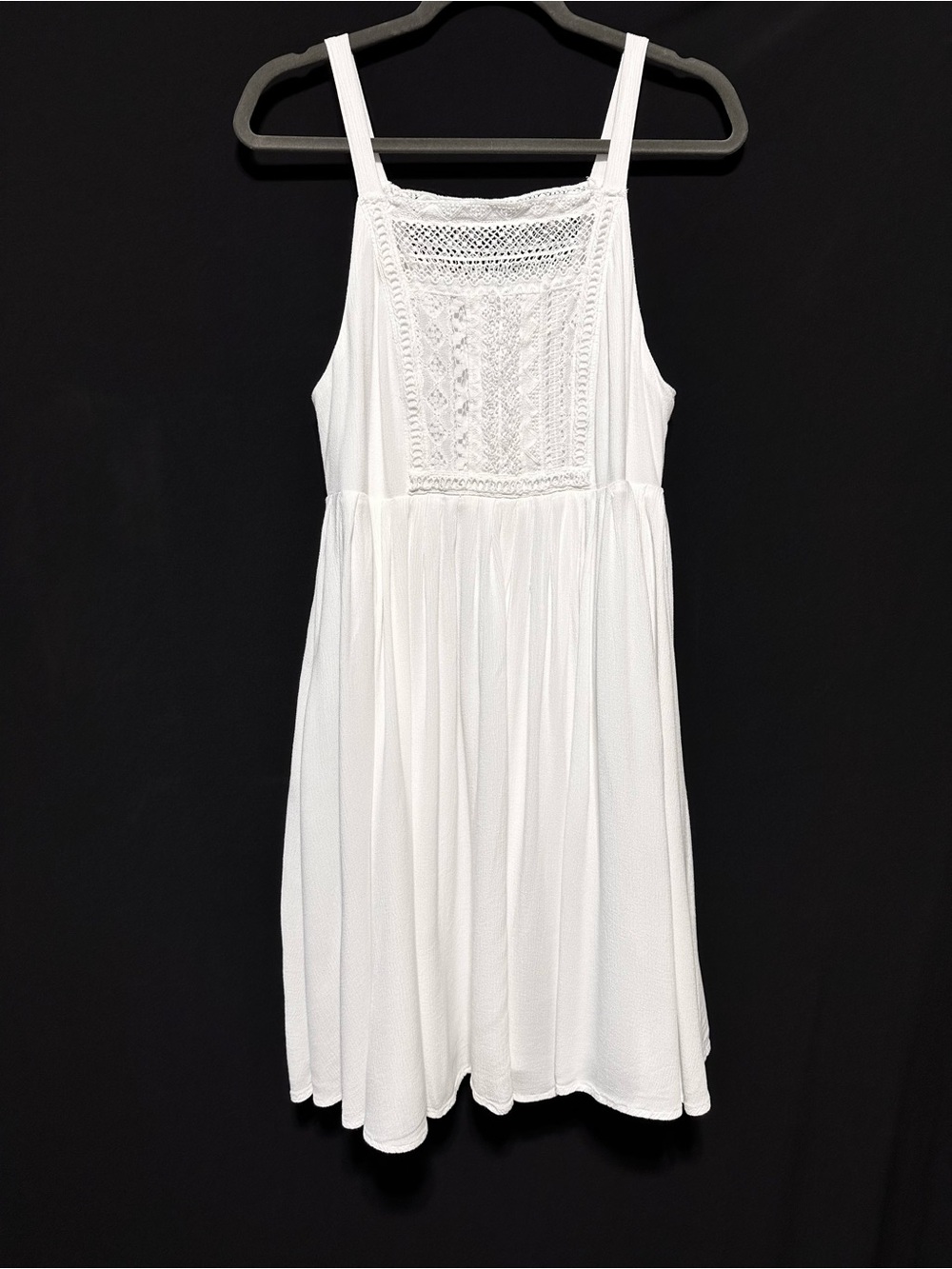 Torrid Lace Crochet Babydoll Swing Dress White Size 00